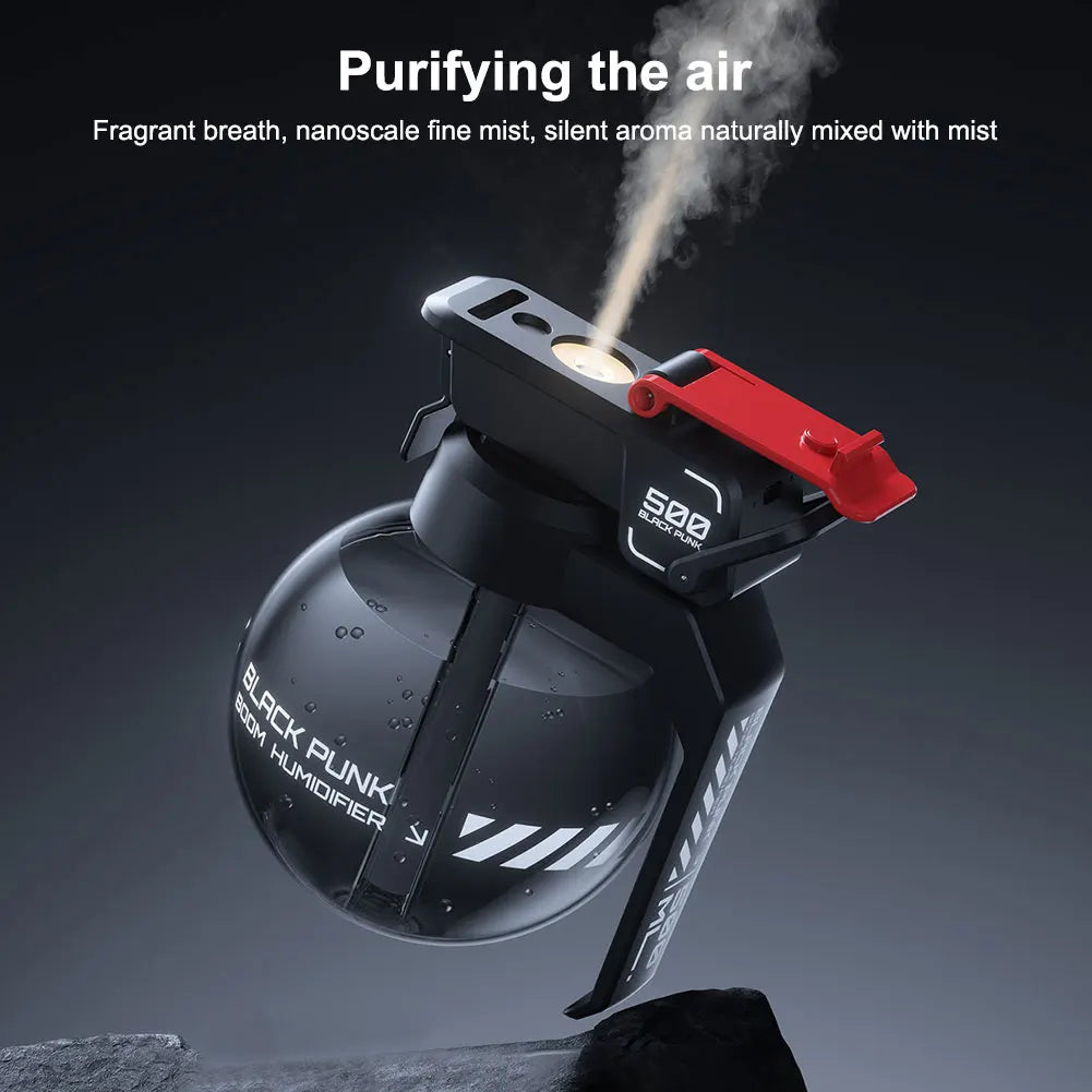 Grenade Humidifier Esports Cyberpunk Air Humidifier Decorative Grenade Essential Oil Aromatherapy Humidifier Creative Diffuser