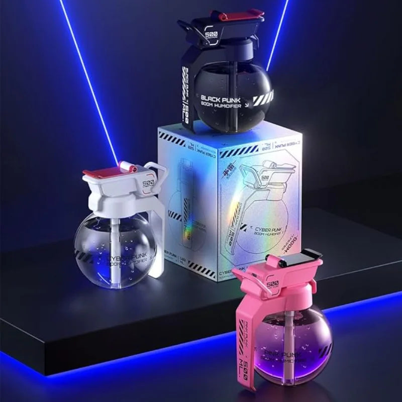 Grenade Humidifier Esports Cyberpunk Air Humidifier Decorative Grenade Essential Oil Aromatherapy Humidifier Creative Diffuser